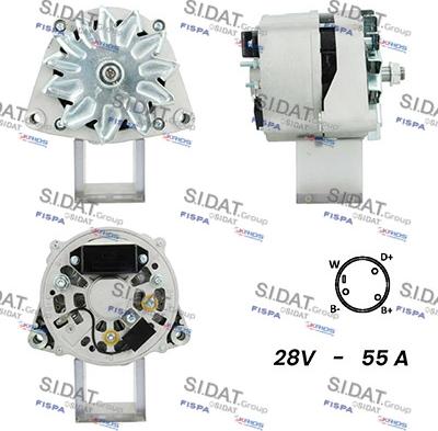 Sidat A24BH0116A2 - Генератор vvparts.bg