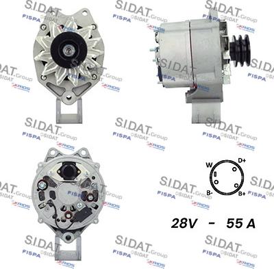 Sidat A24BH0117A2 - Генератор vvparts.bg