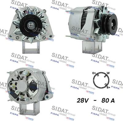 Sidat A24BH0137A2 - Генератор vvparts.bg