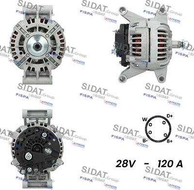 Sidat A24BH0126 - Генератор vvparts.bg