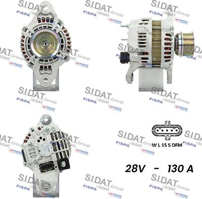 Sidat A24MH0068A2 - Генератор vvparts.bg