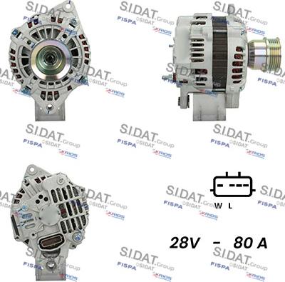 Sidat A24MH0063A2 - Генератор vvparts.bg