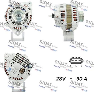 Sidat A24MH0027A2 - Генератор vvparts.bg