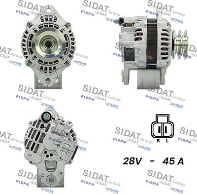 Sidat A24MH0119A2 - Генератор vvparts.bg