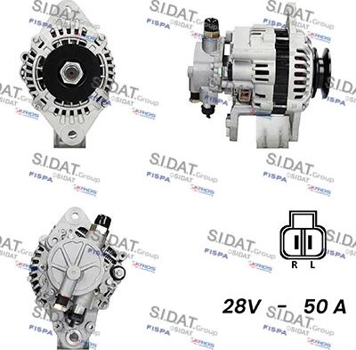 Sidat A24MH0130A2 - Генератор vvparts.bg