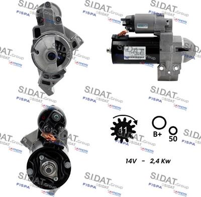 Sidat S12BH0919 - Стартер vvparts.bg