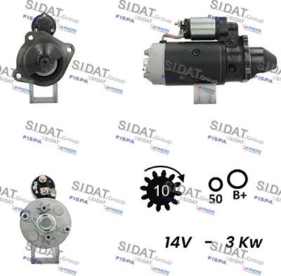 Sidat S12BH0492A2 - Стартер vvparts.bg