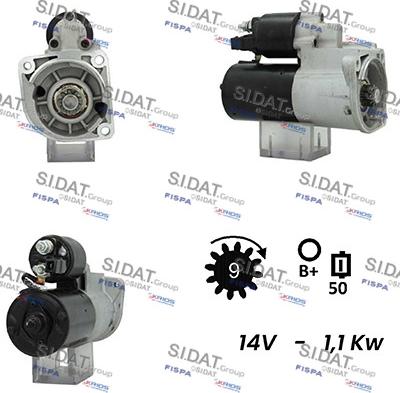 Sidat S12BH0440A2 - Стартер vvparts.bg