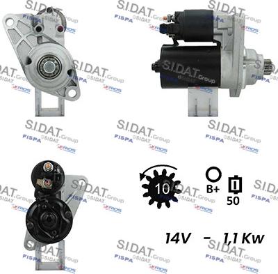 Sidat S12BH0441A2 - Стартер vvparts.bg