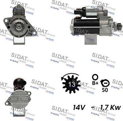 Sidat S12BH0450A2 - Стартер vvparts.bg