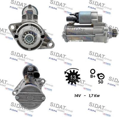 Sidat S12BH0450 - Стартер vvparts.bg