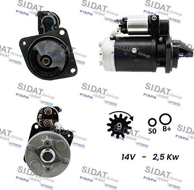 Sidat S12BH0461A2 - Стартер vvparts.bg