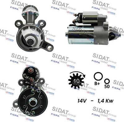 Sidat S12BH0480A2 - Стартер vvparts.bg