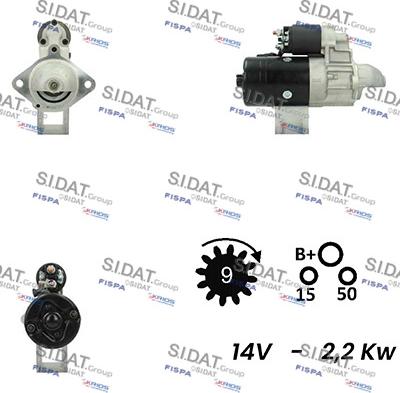 Sidat S12BH0426A2 - Стартер vvparts.bg