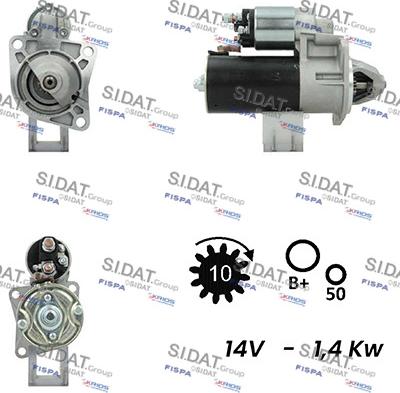 Sidat S12BH0479A2 - Стартер vvparts.bg