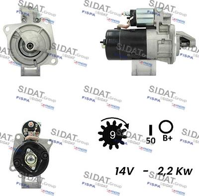 Sidat S12BH0474A2 - Стартер vvparts.bg