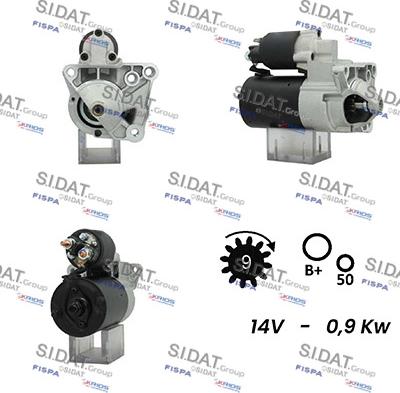 Sidat S12BH0475A2 - Стартер vvparts.bg