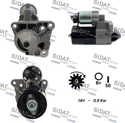 Sidat S12BH0475 - Стартер vvparts.bg