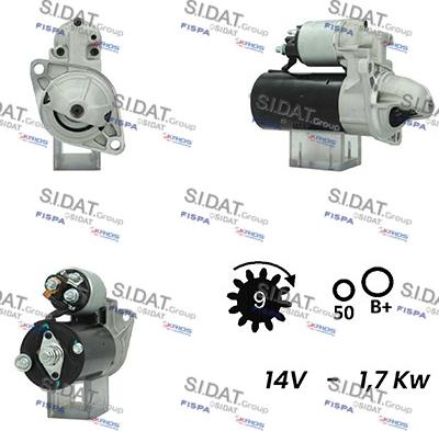 Sidat S12BH0535A2 - Стартер vvparts.bg