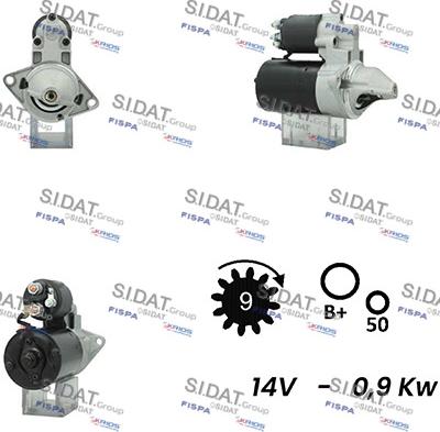 Sidat S12BH0530A2 - Стартер vvparts.bg