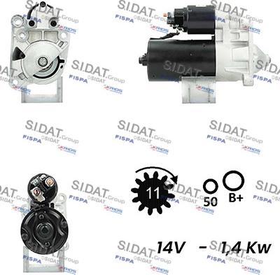 Sidat S12BH0690A2 - Стартер vvparts.bg