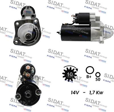 Sidat S12BH0692A2 - Стартер vvparts.bg