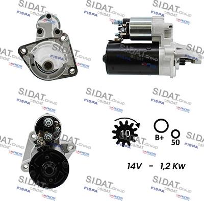 Sidat S12BH0697A2 - Стартер vvparts.bg