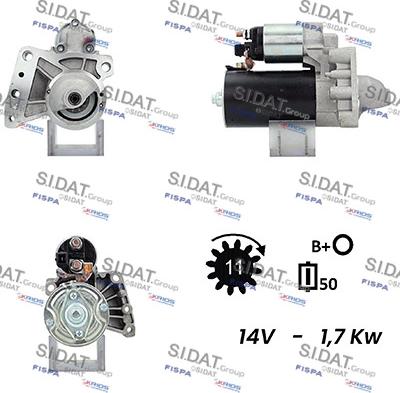 Sidat S12BH0646A2 - Стартер vvparts.bg