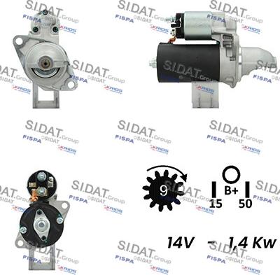 Sidat S12BH0641A2 - Стартер vvparts.bg