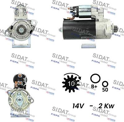 Sidat S12BH0658A2 - Стартер vvparts.bg