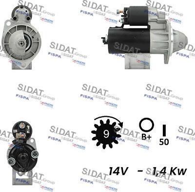 Sidat S12BH0653A2 - Стартер vvparts.bg