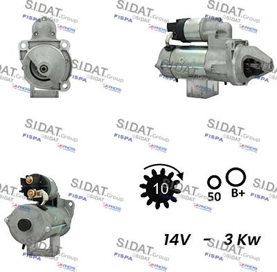 Sidat S12BH0666A2 - Стартер vvparts.bg