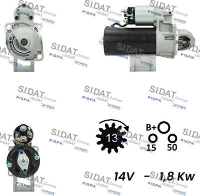 Sidat S12BH0604A2 - Стартер vvparts.bg