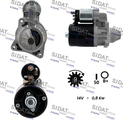 Sidat S12BH0612A2 - Стартер vvparts.bg