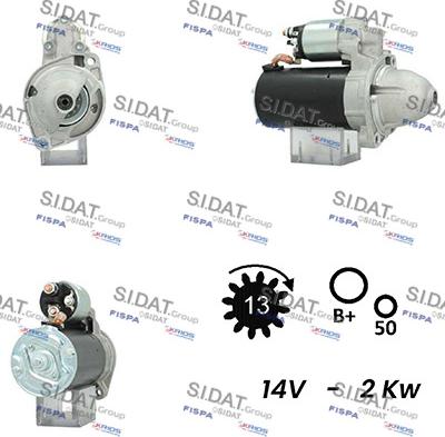 Sidat S12BH0680A2 - Стартер vvparts.bg