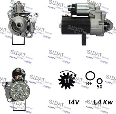 Sidat S12BH0688A2 - Стартер vvparts.bg