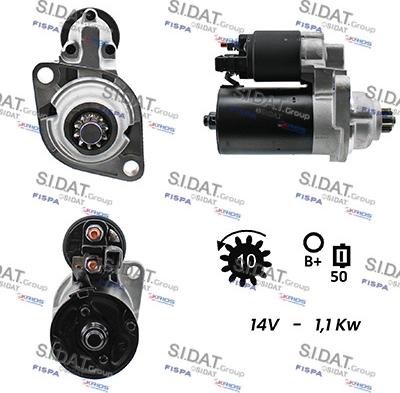 Sidat S12BH0630A2 - Стартер vvparts.bg