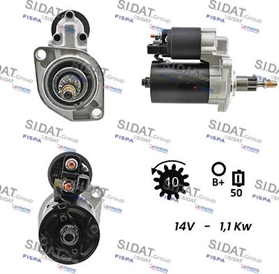 Sidat S12BH0623A2 - Стартер vvparts.bg