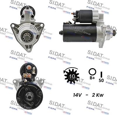 Sidat S12BH0622A2 - Стартер vvparts.bg