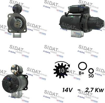 Sidat S12BH0670A2 - Стартер vvparts.bg