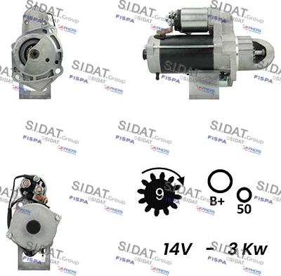 Sidat S12BH0677A2 - Стартер vvparts.bg