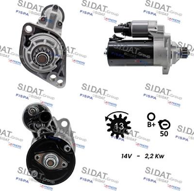 Sidat S12BH0095A2 - Стартер vvparts.bg