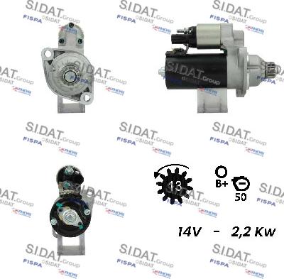 Sidat S12BH0096 - Стартер vvparts.bg