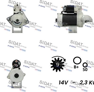 Sidat S12BH0098A2 - Стартер vvparts.bg