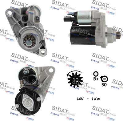 Sidat S12BH0093 - Стартер vvparts.bg