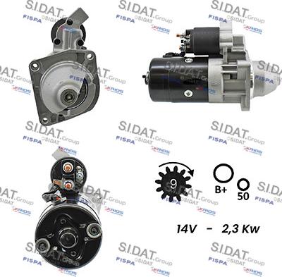 Sidat S12BH0097A2 - Стартер vvparts.bg