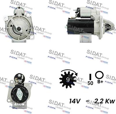 Sidat S12BH0046A2 - Стартер vvparts.bg