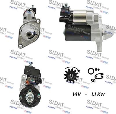 Sidat S12BH0069 - Стартер vvparts.bg