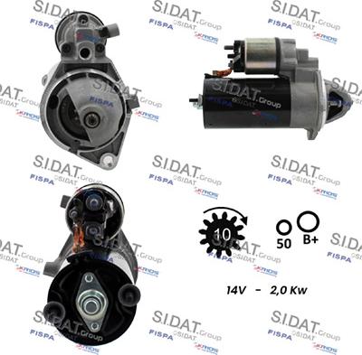 Sidat S12BH0066 - Стартер vvparts.bg