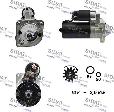 Sidat S12BH0003A2 - Стартер vvparts.bg